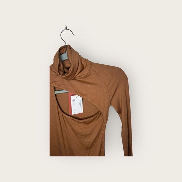 Alix NYC Carder Bodysuit in Cognac Size Small NWT - Picture 6 of 10